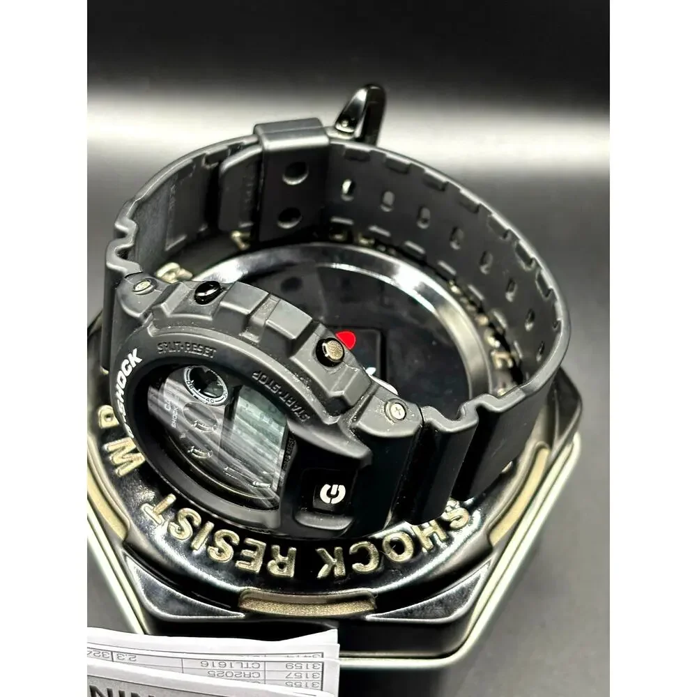 Casio G-Shock DW6900BW-1 Garish Black 200M Mens Watch Discontinued